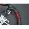 Red Carbon Fiber Cut Steering Wheel