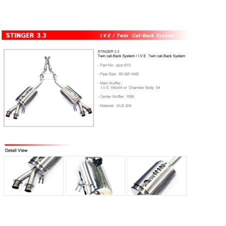 Ajun 3.3T Dual Variable Exhaust System