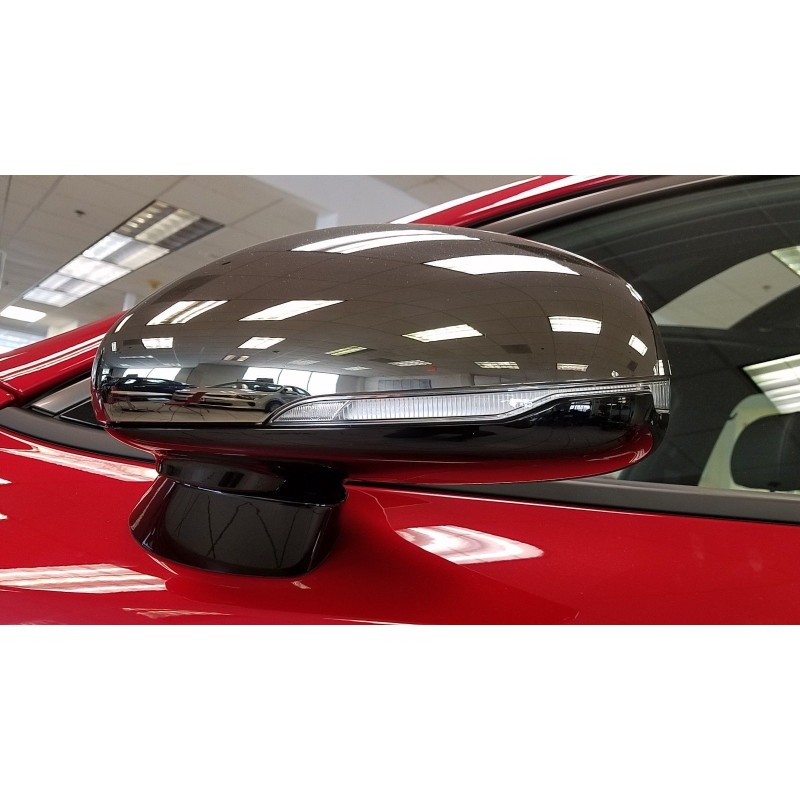 Dark Chrome Side Mirror Covers