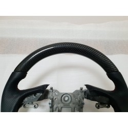 Black Carbon Fiber Cut Steering Wheel