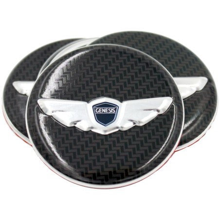 Loden 3D Carbon Wing Wheel Cap Emblems