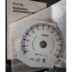 Racetech 3D Gauge Face Blue