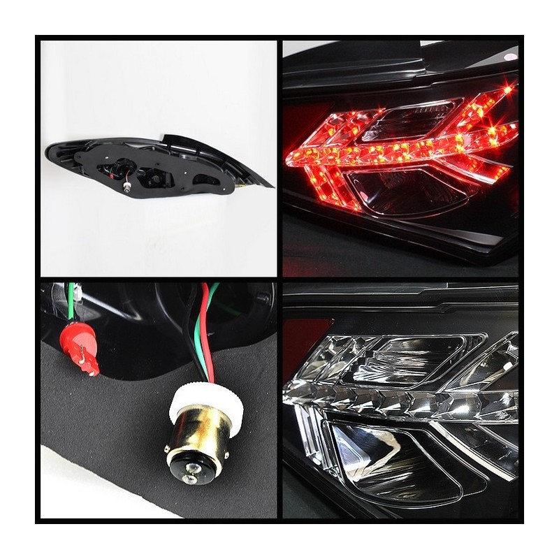 Spyder Auto LED Tail lights (Black) genesis coupe